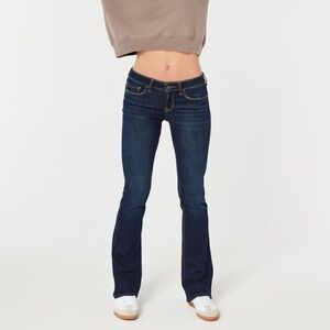 Hollister Low Rise Dark Wash Boot Cut Jeans